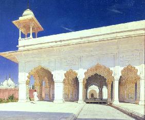 Der große Mongolen-Thron von Sha-Dshachan im Fort Delhi