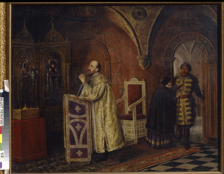 Tsar Ivan IV the Terrible praying from Wassili Wladimirowitsch Pukirew