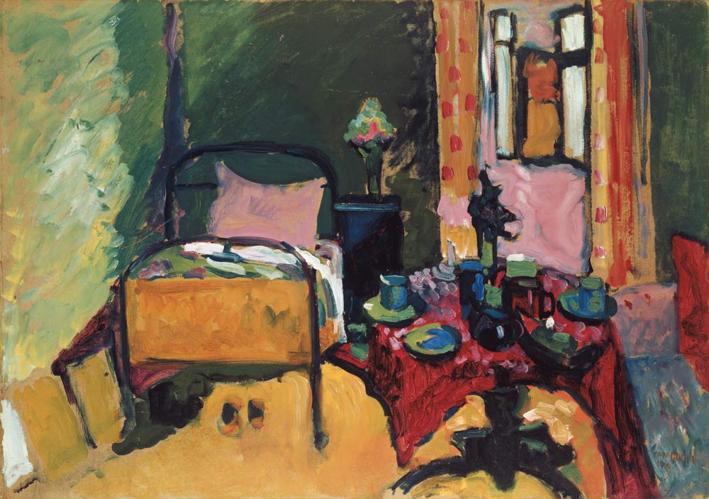 Bedroom in the Ainmillerstraße 36. from Wassily Kandinsky
