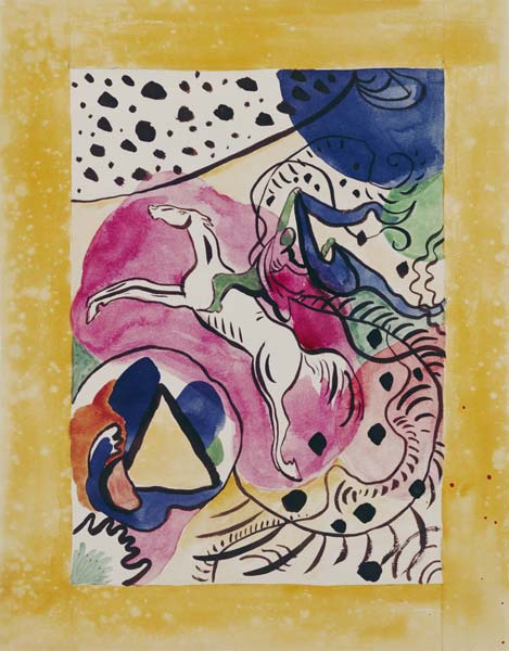 Outline for the almanac the blue rider from Wassily Kandinsky