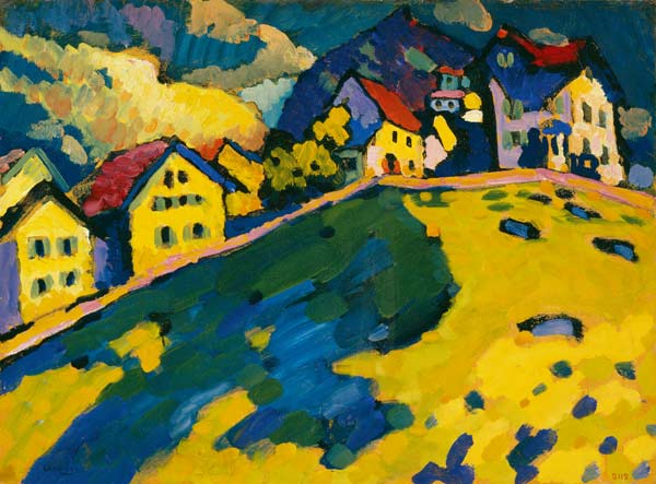 Houses on a Hill from Wassily Kandinsky