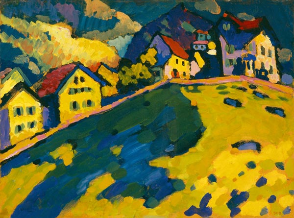 Study For Houses on A Hill from Wassily Kandinsky