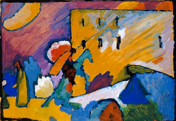 Rider over the bridge (improvisation III.) from Wassily Kandinsky