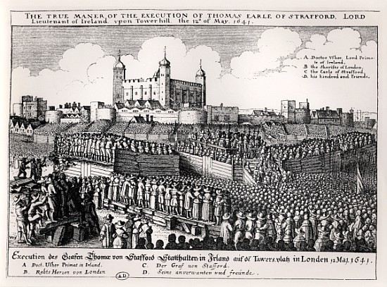Execution of Strafford, May 12 1641 from Wenceslaus Hollar