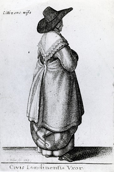 Wife of a Citizen of London from Wenceslaus Hollar