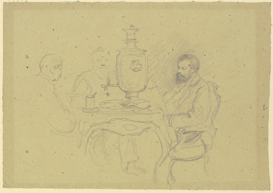 Russians at tea from Wilhelm Amandus Beer