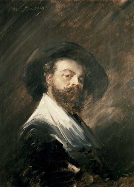 Wilhelm Busch , self-portrait. from Wilhelm Busch