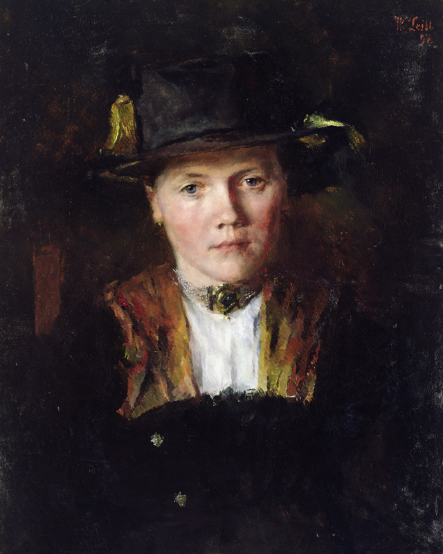 A Bavarian Girl from Wilhelm Maria Hubertus Leibl