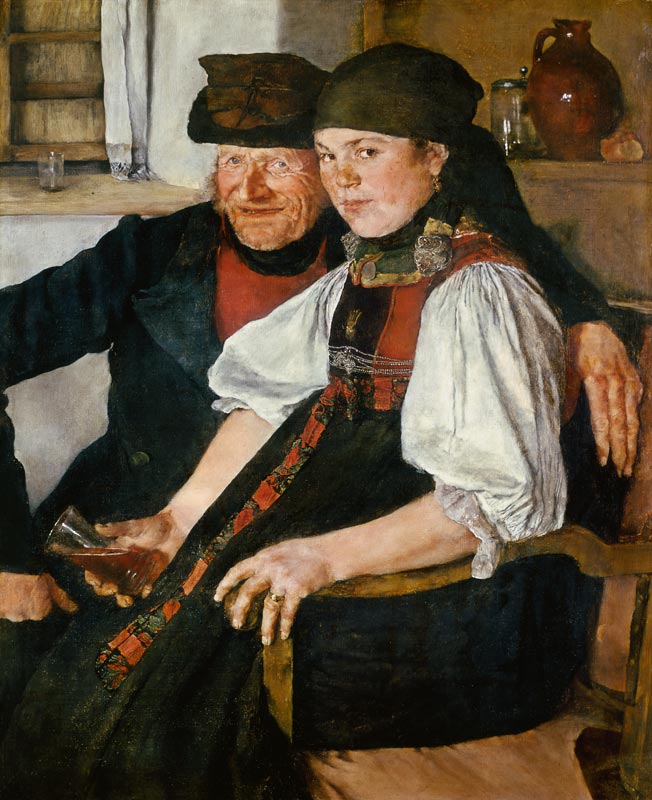 The dissimilar couple from Wilhelm Maria Hubertus Leibl
