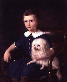 Study of a Boy with Pet Dog