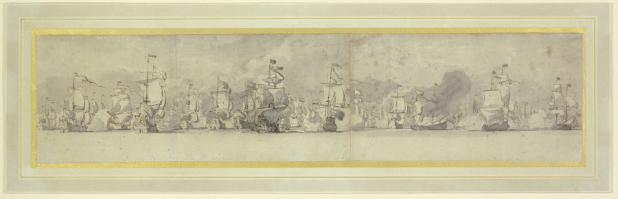 Anglo-holländische Seeschlacht from Willem van de Velde d. J.