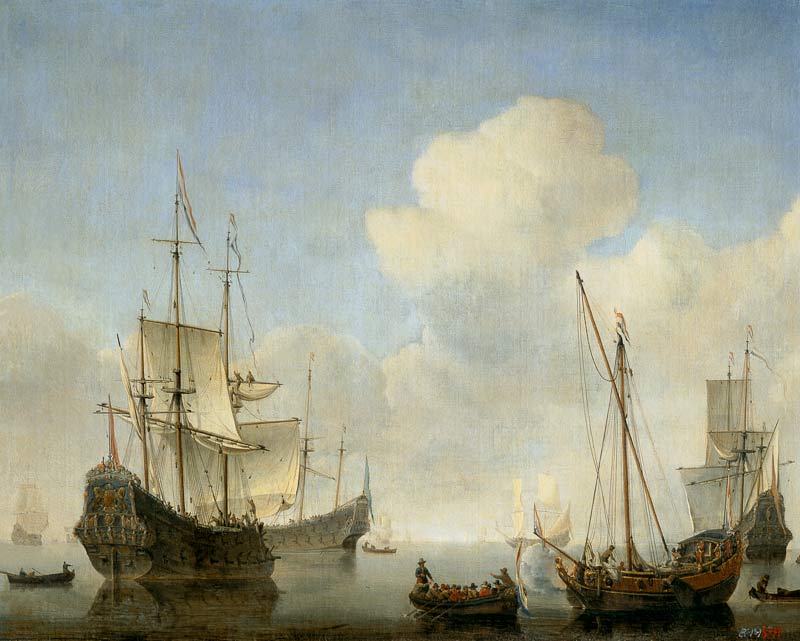 Schiffe an der West-Afrikanischen Küste from Willem van de Velde the Younger