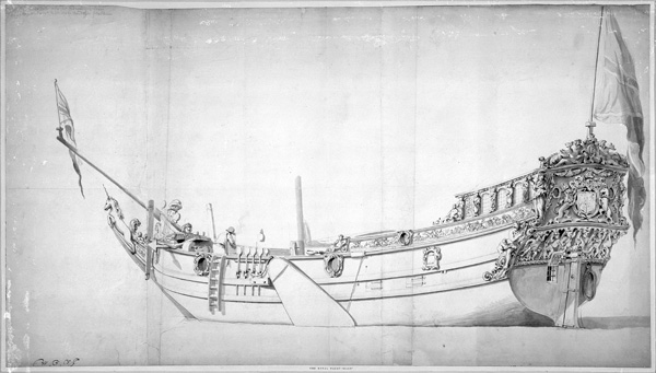 The Royal Yacht ''Mary'' from Willem van de Velde the Younger