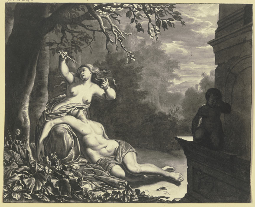 Pyramus and Thisbe from Willem van Mieris