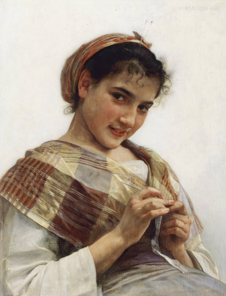 Ein bretonisches Mädchen from William Adolphe Bouguereau