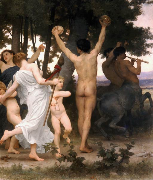 Girl Defending Herself Against Love from William Adolphe Bouguereau