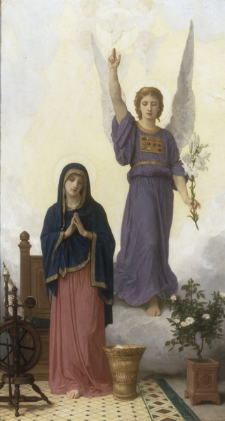 The Annunciation. from William Adolphe Bouguereau