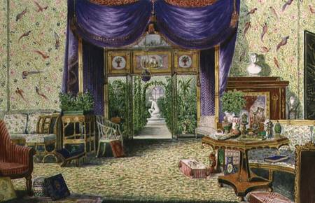 The Interior of the Chinese Drawing Room, Middleton Park, Oxfordshire from William Alfred Delamotte