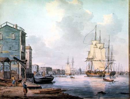 The Thames at Rotherhithe, 1790s from William Anderson