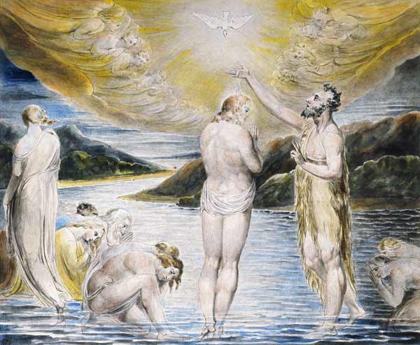The Baptism of Christ from William Blake
