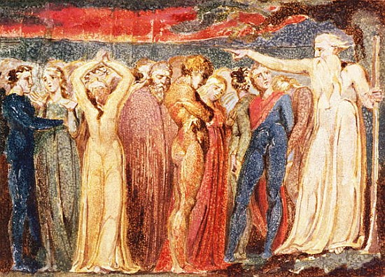 Joseph of Arimathea preaching to the inhabitants of Britain from William Blake