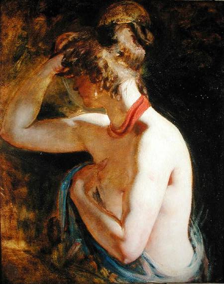 Half length nude, right arm raised to head from William Etty