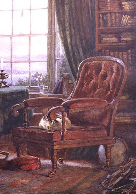 John Ruskin's study at Brantwood, Cumbria from William Gersham Collingwood