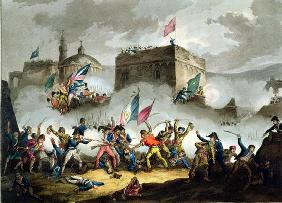 Defence of the breach at St. Jean d'Acre, May 8th 1799, from 'The Martial Achievements of Great Brit