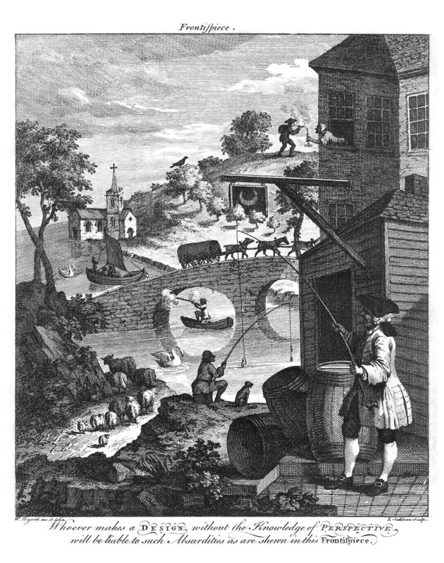 The importance of knowing perspective, 18th century from William Hogarth