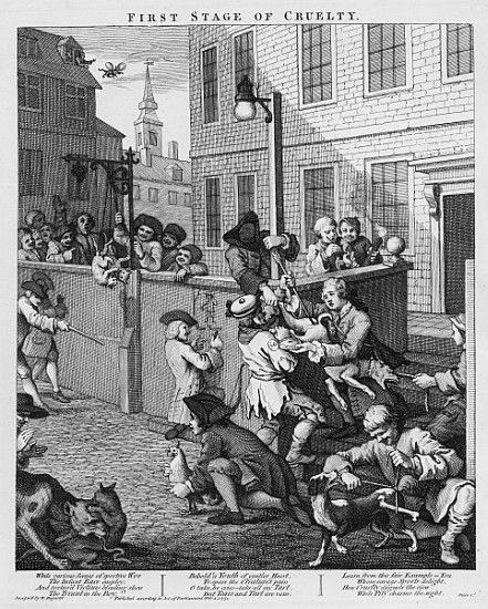 First Stage of Cruelty from William Hogarth