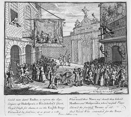 Masquerades and Operas, Burlington Gate from William Hogarth