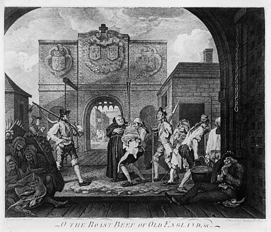 The Gate of Calais, or O The Roast Beef of Old England from William Hogarth