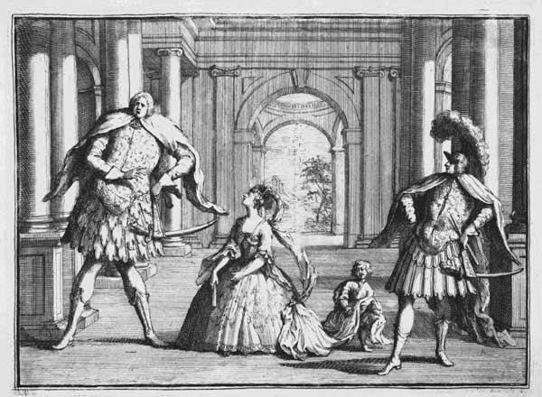 Farinelli, Cuzzoni and Senesino in Handel''s ''Flavio'', c.1728