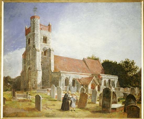 The Old Church, Ewell from William Holman Hunt