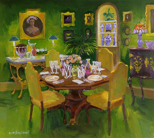 Dinner Party (oil on board)  from William  Ireland