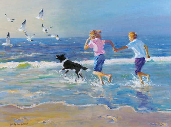 The Chase (oil on board)  from William  Ireland