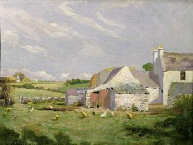 An Anglesey Farm (oil on canvas)