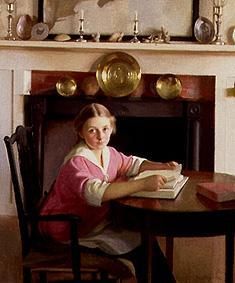 Elizabeth Blaney at reading from William McGregor Paxton