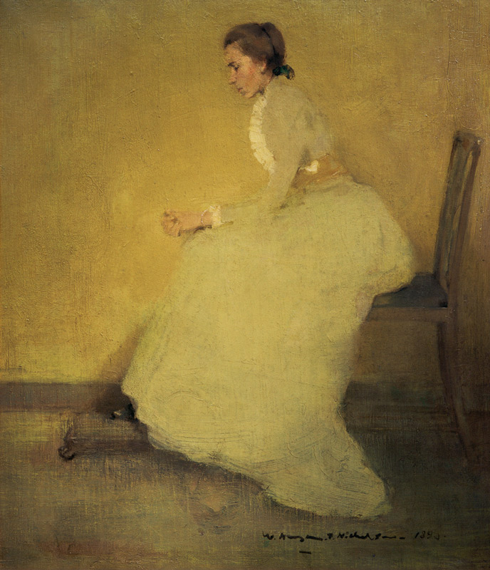 Woman in yellow from William Nicholson