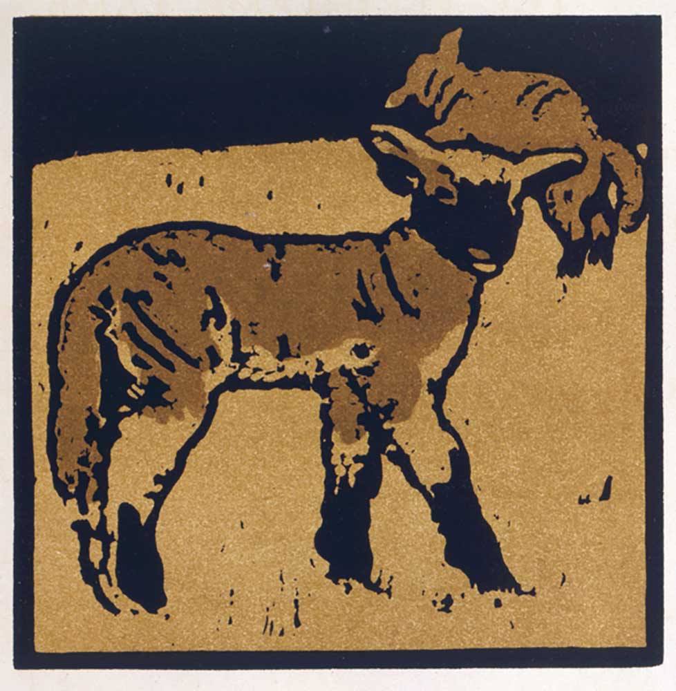 The Very Tame Lamb, from The Square Book of Animals, published by William Heinemann, 1899 from William Nicholson