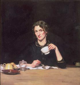 A Lady at Breakfast or Le Dejeuner de Marie, 1911