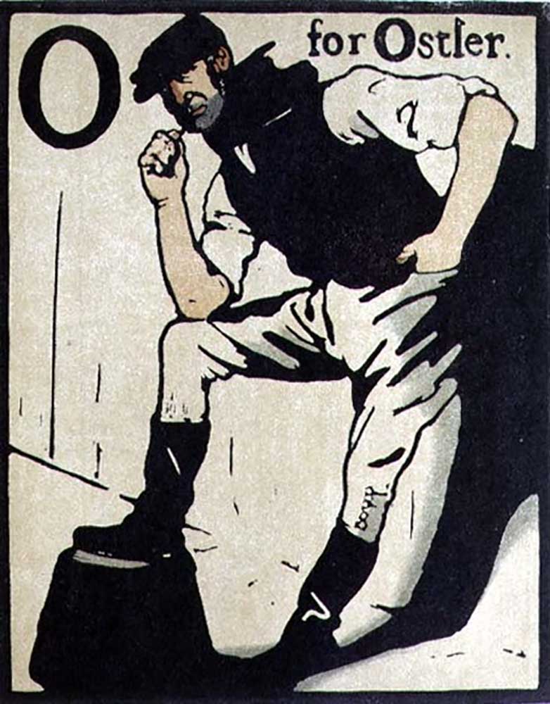 O for Ostler, illustration from An Alphabet, published by William Heinemann, 1898 from William Nicholson