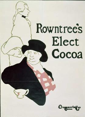 Poster Advertising Rowntrees Elect Cocoa, 1895
