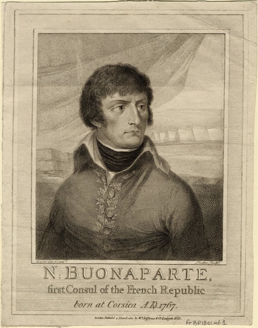 Napoleon Bonaparte as First Consul of France from William Nutter