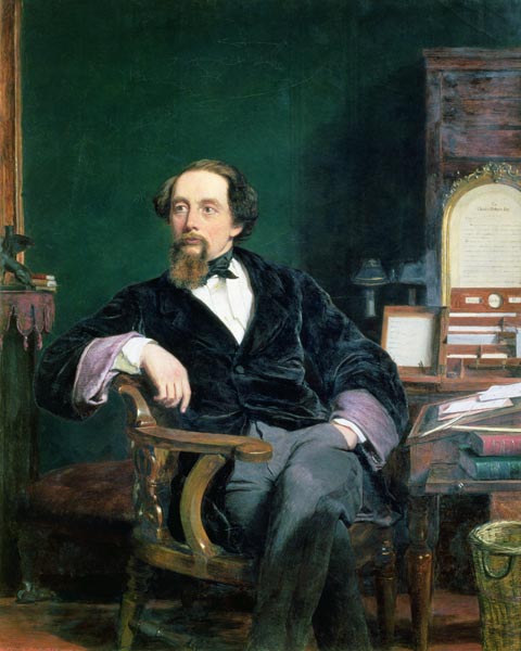 Portrait of Charles Dickens from William Powel Frith