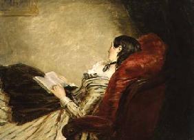 Sketch of the Artist's Wife Asleep in a Chair