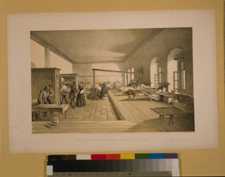 One of the wards of the hospital at Scutari from William Simpson