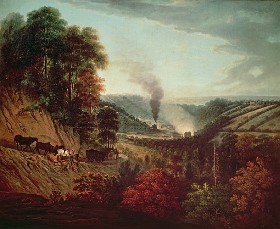 Morning view of Coalbrookdale from William Williams