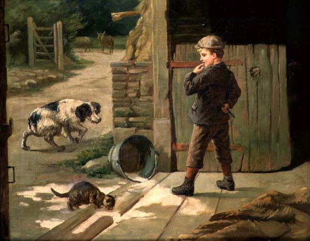 Who is the Culprit? (oil on canvas)  from William Gunning King