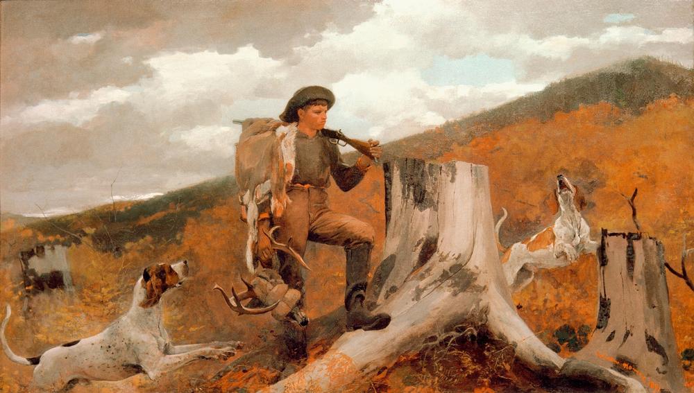 Huntsman and Dogs from Winslow Homer